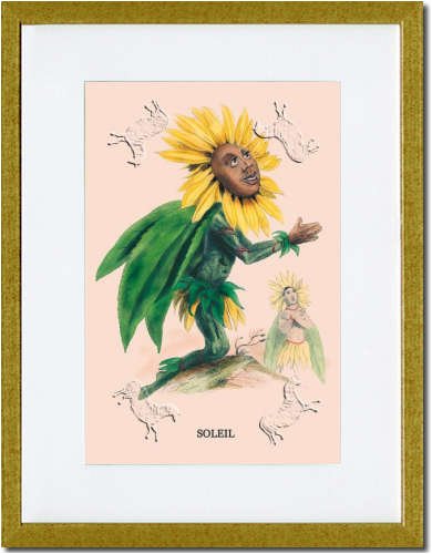 Gold Framed Matted Print 17x23 - Soleil