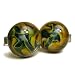 Milky Way Handmade Lampwork Glass Cufflinks-DD-EM4-0950