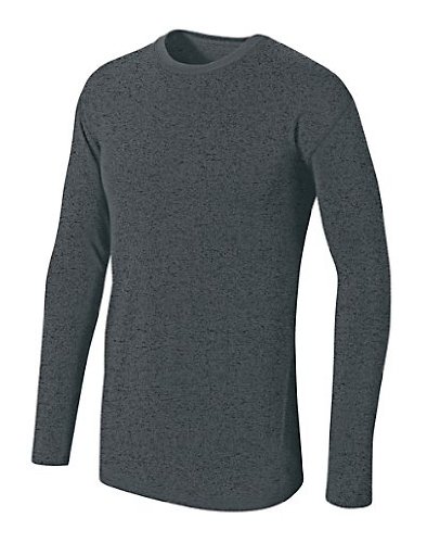 Duofold Mens Silkweight Dri-Release L/S Crew,Deep Charcoal,Medium