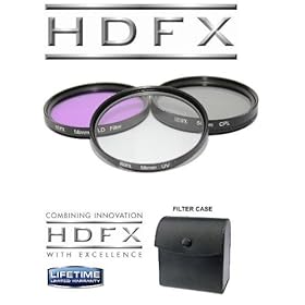58mm Multi-Coated 3 Piece Filter Kit (UV-CPL-FLD) For The Canon Digital EOS Rebel T4i 650D , T3i, T3, T1i, T2i, Digital SLR Cameras Which Use Any Of These (18-55mm, 75-300mm, 50mm 1.4 , 55-200) Lenses