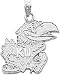 Sterling Silver University of Kansas KU Jayhawk Charm