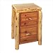 Fireside Lodge 17040 Traditional Cedar Log File Cabinet with Two Drawer