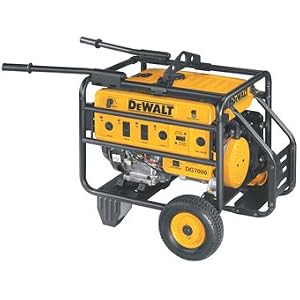 DeWalt DG7000B Heavy Duty 7,000 Watt 389cc 13 HP Gas Powered Portable Generator With 18 Volt... by 