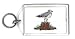 Keychain with reeds, stump, shivering, gull, gray