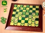 JOHN DEERE tractor MAGENTIC CHECKER BOARD game NEW wood
