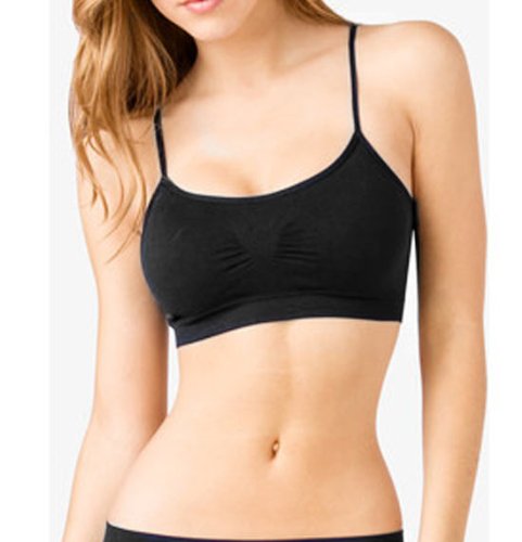 Women's Seamless Sports Bra Tank Top Push Up Light Pad Straps Comfort Sexy Black