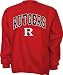 Rutgers Scarlet Knights Red Tackle Twill Crewneck Sweatshirt