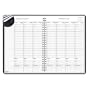 Hsedolittl Weekly Planner W/Expense Log, 8-1/2 X 11, Blue
