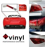 Red Out Tail Light Tint Cover Vinyl Sheet Roll Kit 48