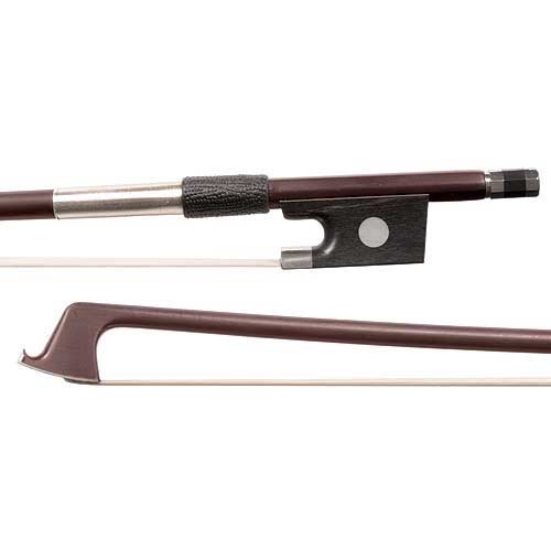 Glasser X Series Carbon Graphite Brown 1/2 Violin Bow with White Hair