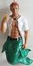 December Diamonds Scotch is a Handsome Young Irish Merman with Red Hair, Green Eyes, Green Jeweled Pendant & Green Belt Rhinestones . Scotch is Holding his Favorite Cocktail. He wears an open white shirt revealing a beautiful Hard Body with 6 pack Abs. The Absolute Perfect Date for St. Patrick's Day...or any Day! He is a Hottie!!! Scotch is a Handpainted & Gift Boxed Limited Edition.