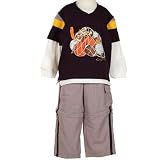 Toddler Little Boys MIDNIGHT SPORTS 2pc Pant Set Short Outfit FLAPDOODLES 2T-7