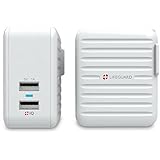 +LIFEGUARD Dual USB Wall Charger 3.1A With +IQ Technology - White