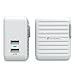 plusLIFEGUARD Dual USB  Wall Charger 3.1A with Plus IQ Technology, White
