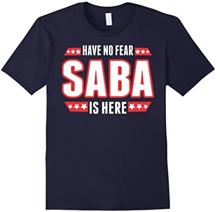 Men's Have No Fear Saba Is Here TShirt XL Navy