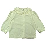 【H28年春物】(日本製) Pample Mousse(パンプルムース) 天竺衿肩レース付きブラウス 95cm/IV NO.DP-61200