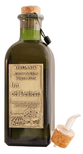 Oro del Desierto Coupage - Award Winning Cold Pressed EVOO Extra Virgin Olive Oil, 2013-2014 Harvest, 17-Ounce Glass Bottle