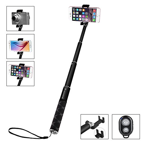 Insten Black Waterproof Portable Pocket Size Monopod Selfie Stick