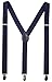 BODY STRENTH Adjustable Suspenders&Bow Tie Set Strong Clips Y-Shape Black 1