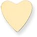 14K Gold Heart Stamping Disc 0.018