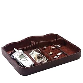 VISTA LEATHER VALET - VISTA VALET-DARK BROWN LEATHER