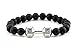 Natural Onyx Gemstone Bead Fitness Fit Life Dumbbell Stretchable Bracelet Fits All Men Women