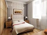 3D Bedroom Rendering - 18W x 14H - Peel and Stick Wall Decal by Wallmonkeys