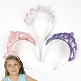 PASTEL SEQUIN TIARAS (1 DOZEN) - BULK