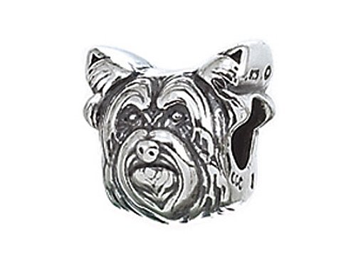 Zable(tm) Sterling Silver Dog Breed-yorkie Bead / Charm