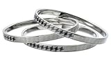 Diesel DX0212 acier Coll&egrave;ge 78 Set de 3 bracelets