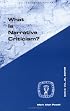 What Is Narrative Criticism? (Guides to Biblical Scholarship New Testament Series)