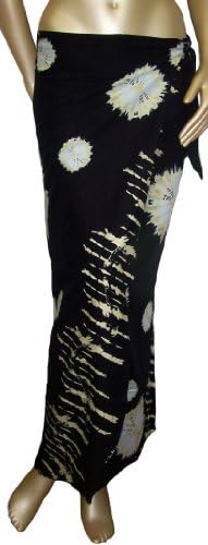 Womens 'Star Gazer' Black Sarong Wrap - One Size Fits All