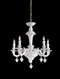 Metropolitan Metropolitan N950125 5-LT 300w (26H x 25W) Chandelier in Italian White Porcelian