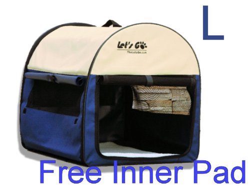 Let's Go Dog Cat Pet Portable Kennel Travel Cage Carrier Cage House - 28