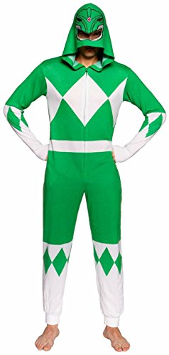 Power Rangers Green One Piece Hooded Lounger