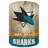 San Jose Sharks Wood Sign Graphics Antique Matte Finish Laminate Top Durability
