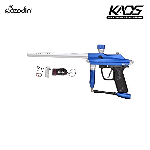 Azodin Kaos Semi-Auto Paintball Marker Gun - Blue/Silver