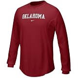 Nike - Nike Oklahoma Sooners Crimson Waffle Long Sleeve Crew Top