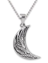 Sterling silver pendant necklace, Rain Forest Moon - Sterling Silver Pendant Necklace