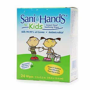 Sani Kids Antimicrobial Hand Wipes 120/pack