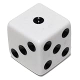 White Die - Black Dots