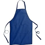 Fiumara Apparel Butcher Apron-Royal Blue with 2 pockets 34" Length by 23" Wide