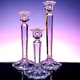 Review Jaf Gifts  / HARMONY CRYSTAL CANDLESTICKS - SET OF THREE 24% CRYSTAL HARMONY CANDLESTICKS - crystal candlesticks