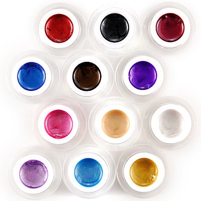 Nagelstudio SET Fraulein3&iexcl;&atilde;8 12 Farbe LED Gel Gele Farbgel Schimmer fuer Nailart Preisvergleich