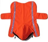 LOVEPET Reflective Safety ORANGE Vest With Cap, XXL Fits From Nape Of Neck To Start Of Tail 12'-16'