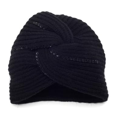 Black Wool Turban
