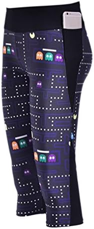 Muchen Women's the Packman Game Printed Leggings Small