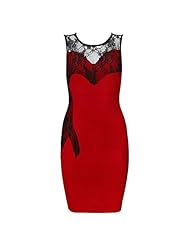 Sexy Nylon/Rayon/Spandex Sleeveless Cocktail Mesh Bandage Dress/Bodycon Dress/Party Dress 
