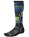 The cool mens PhD Snowboard sock from Smartwool has light cushioning and will keep your feet comfortable and warm whilst snowboarding or skiing. In a bold design of charcoal with stripes in purple, white and green these Smartwool socks not only look good they offer premium protection and comfort with the Wool on Wool and 4Degree fit technologies. A great mens snowboard sock that will prove an excellent buy and addition to your snowboard and ski kit. Specifications: Fabric: 72% merino wool, 26% nylon, 2% elastaneHeight: over the calf Features: 4Degree Fit system for all day performance fitWOW technology ( Wool on Wool ) more Smartwool is put in high impact and high wear areas to help reduce shock and abrasion.SmartWool inside for moisture, temperature and odour controlStrategic mesh zones for maximum ventilation