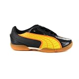 Boys Puma V5.10 Black Indoor Football Trainers